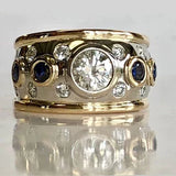 Gold-Plated Vintage Zirconia Ring