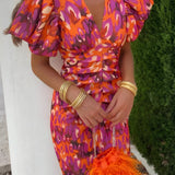 Alessia - Sophisticated Dress with Exquisite Print