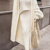 Ranette - Elegant Oversized Long Warm Knitted Cardigan