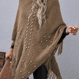 Quincy - Chic Batwing Sleeve Poncho Sweater