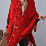 Quincy - Chic Batwing Sleeve Poncho Sweater