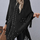 Quincy - Chic Batwing Sleeve Poncho Sweater