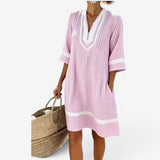 Kirsten™ Striped Tunic Dress" can be rewritten as "Kirsten™ Striped Longline Dress.