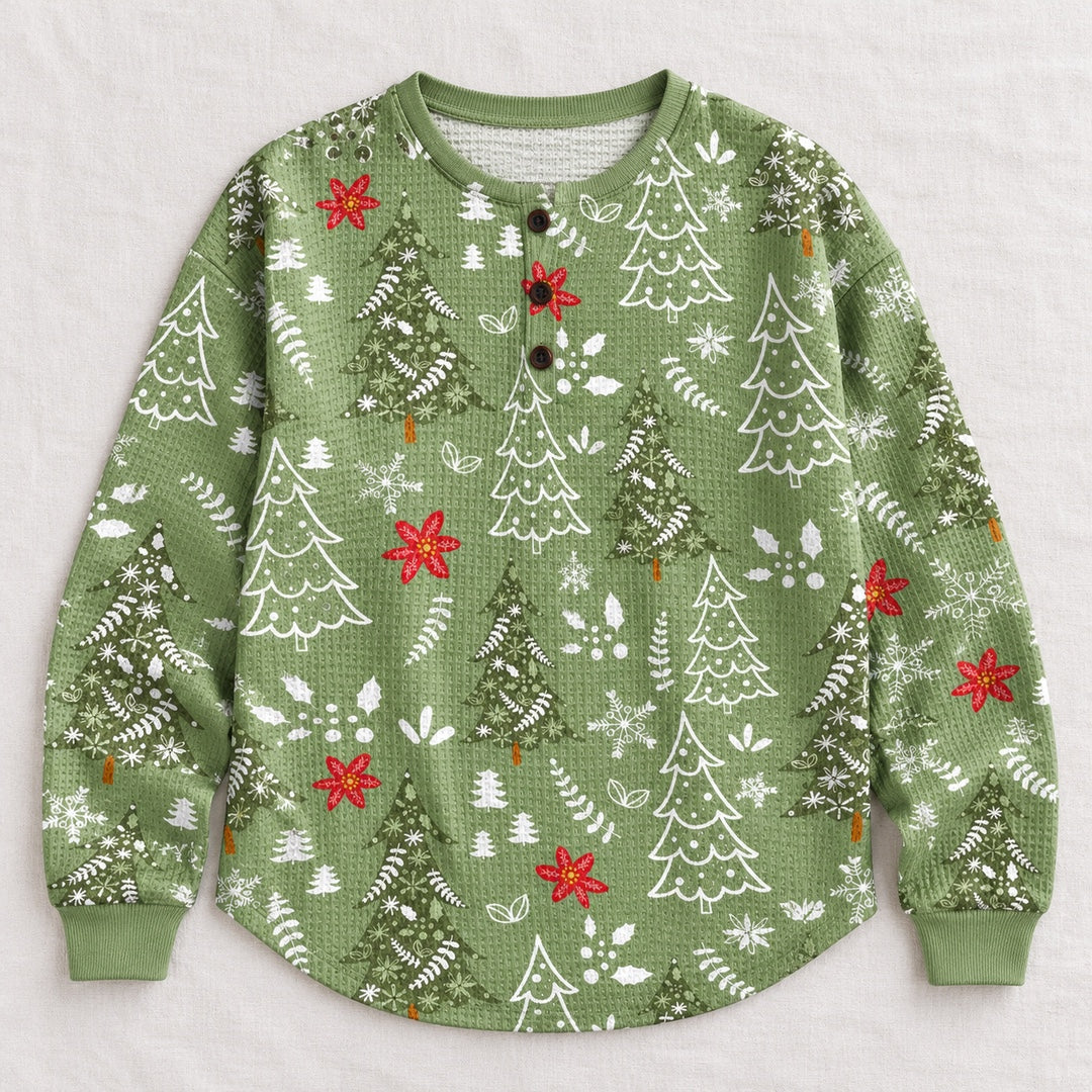 Ingrid green christmas tree sweater