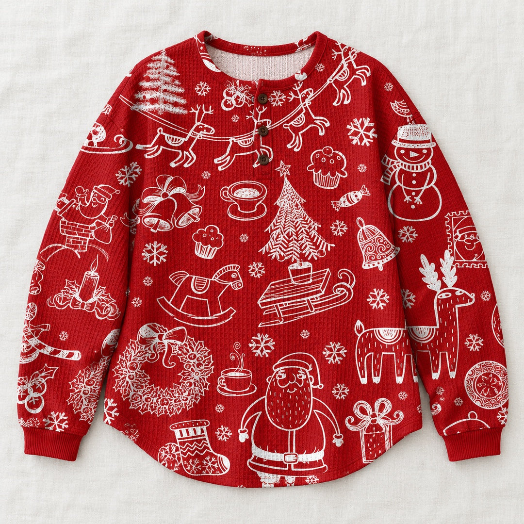 Karla red nordic christmas sweater