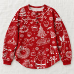 Karla red nordic christmas sweater