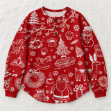 Karla red nordic christmas sweater