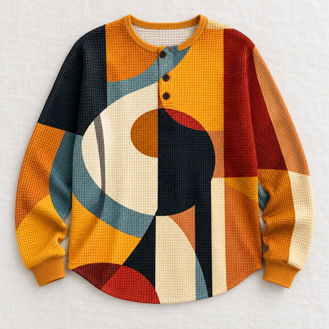 Lea retro geometric sweater