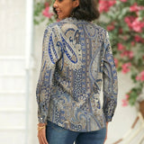 Women’s Vintage Summer Shirt | Long Sleeve, Paisley