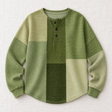 Nora olive color block sweater