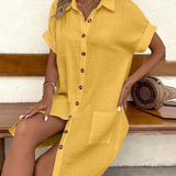 Women's Casual Shirt Summer Dress | Mini
