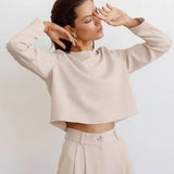 Women’s Two Piece Co Ord | Wide-Leg, Cropped Top