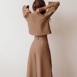 Women’s Two Piece Co Ord | Wide-Leg, Cropped Top