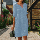 Women's Elegant Embroidered Summer Dress | Mini