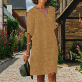 Women's Elegant Embroidered Summer Dress | Mini
