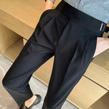 Men's Wide Leg Trousers | Work, Pleated