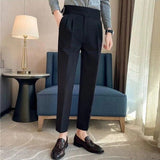 Men's Wide Leg Trousers | Work, Pleated