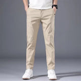 Men's Slim Chino Pants | Cropped, Flat Front
