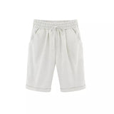 Women's Summer Shorts | Drawstring Waist, Cuffed Hem