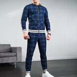 Men’s Checkered Two Piece Set | Striped, Pants and Top