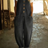 Saylor - Vintage Washed Cotton Denim Overalls
