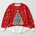 Sofia red christmas tree sweater