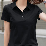 Women’s Casual Summer Polo Shirt | Fitted, Short Sleeve