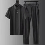 Men's Casual Two Piece Set | Polo, Pants and Top