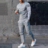 Men’s Casual Two Piece Set | Slim Fit, Trouser & Top