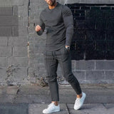 Men’s Casual Two Piece Set | Slim Fit, Trouser & Top