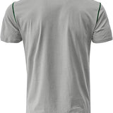 Men's Slim Summer Henley T-Shirt | Casual, Short Sleeve