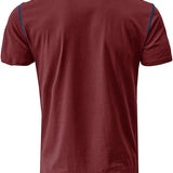 Men's Slim Summer Henley T-Shirt | Casual, Short Sleeve