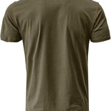 Men's Slim Summer Henley T-Shirt | Casual, Short Sleeve