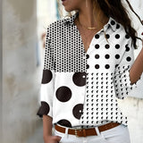 Women’s Graphic Summer Shirt | Long Sleeve, Patterned