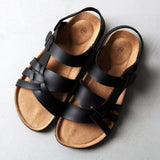Men’s Summer Leather Sandals | Multi-Strap, Arch Support