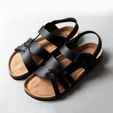 Men’s Summer Leather Sandals | Multi-Strap, Arch Support