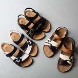 Men’s Summer Leather Sandals | Multi-Strap, Arch Support