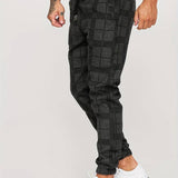 Men's Plaid Joggers | Tapered, Drawstring Fit