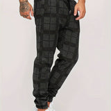 Men's Plaid Joggers | Tapered, Drawstring Fit
