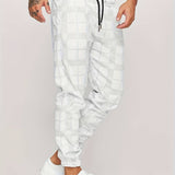 Men's Plaid Joggers | Tapered, Drawstring Fit