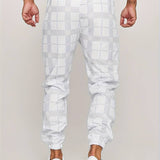 Men's Plaid Joggers | Tapered, Drawstring Fit