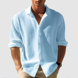 Men's Summer Casual Shirt | Lightweight, Long Sleeve