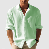 Men's Summer Casual Shirt | Lightweight, Long Sleeve