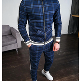 Men’s Checkered Two Piece Set | Striped, Pants and Top