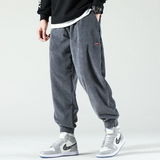 Men's Baggy Corduroy Joggers | Tapered, Drawstring Fit