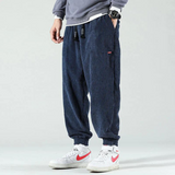 Men's Baggy Corduroy Joggers | Tapered, Drawstring Fit
