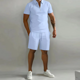 Men’s Summer Two Piece Set | Polo, Shorts