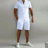 Men’s Summer Two Piece Set | Polo, Shorts