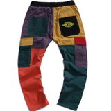 Men's Patchwork Cargo Joggers | Baggy, Drawstring Fit