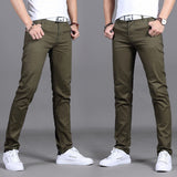 Men's Casual Chino Pants | Slim Fit, Black Stretch